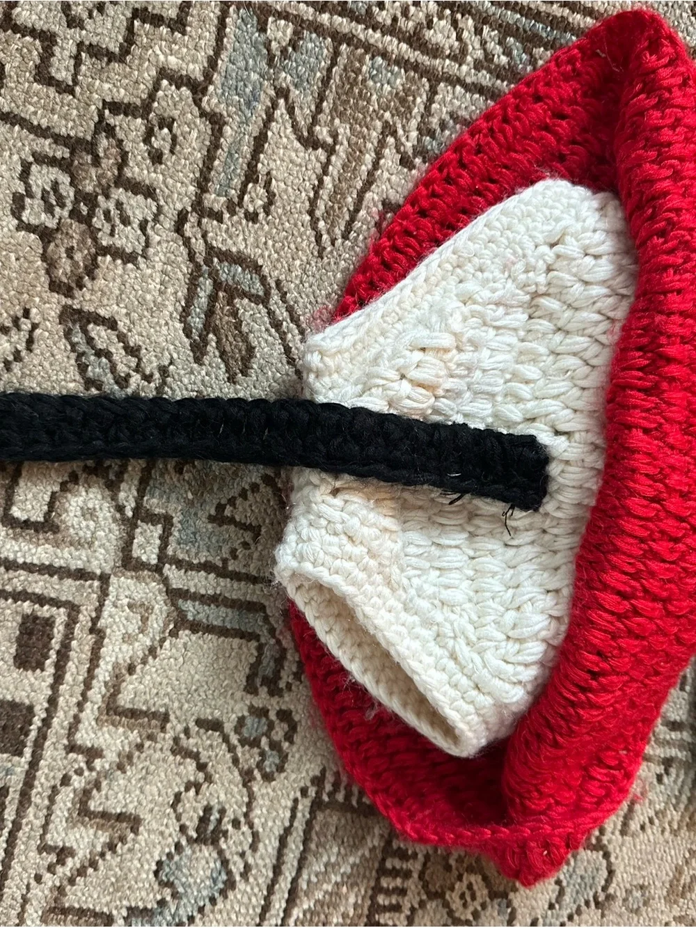 Halloween Costume Minnie Mouse Hand Knitted Homemade Vintage Disney 12-18 Month
